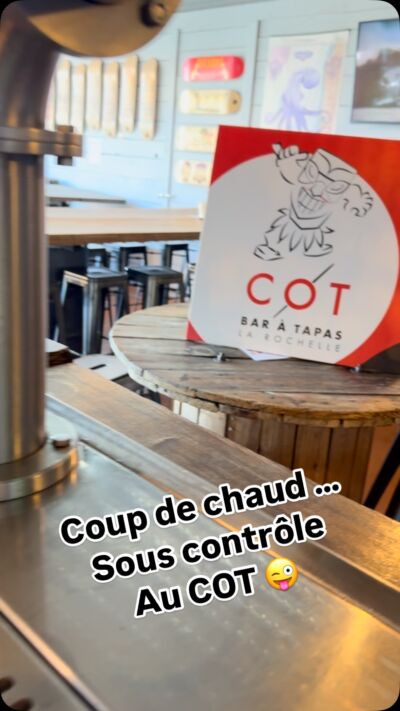 Coup de chaud …. Sous contrôle au COT 😘
coupdechaud canicule comptoirotapas cot larochelle larochelletourisme aquariumlarochelle museemaritimelarochelle bieresanmiguel sanmiguelbientotsardinesparty 🤘🤘
